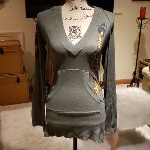 Ed Hardy  Diamond bling  Sweat shirt